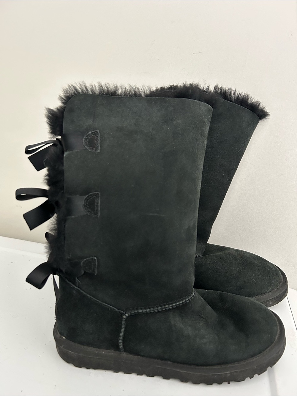 Ugg Bailey Bow II Tall Boots Black Size 10